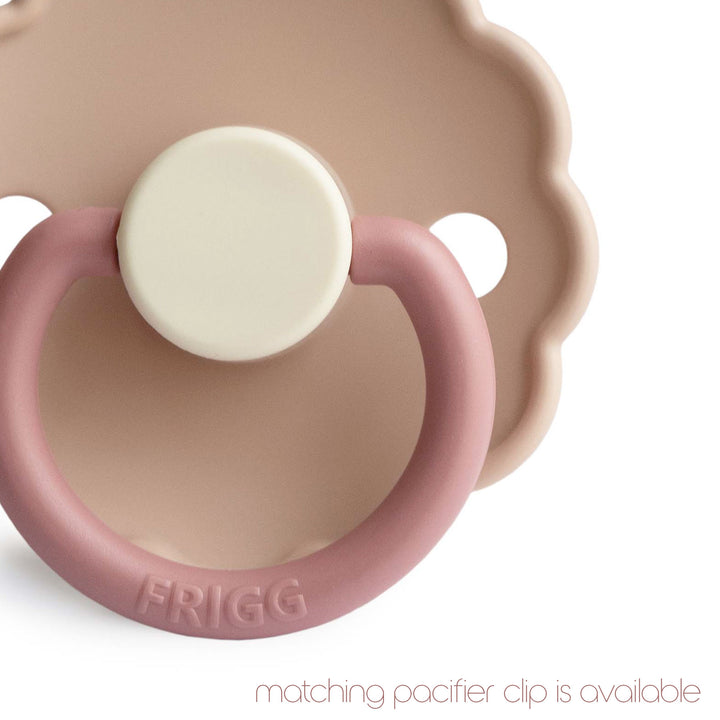 FRIGG Daisy Silicone Pacifiers Peony Size 1 (0-6 months) No - Personalisable Baby Products Sold and Personalised by JustBørn