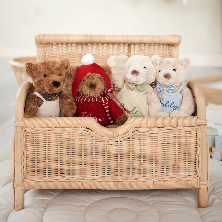 JBØRN Brown Teddy Bear Soft Toy with Personalised Outfit