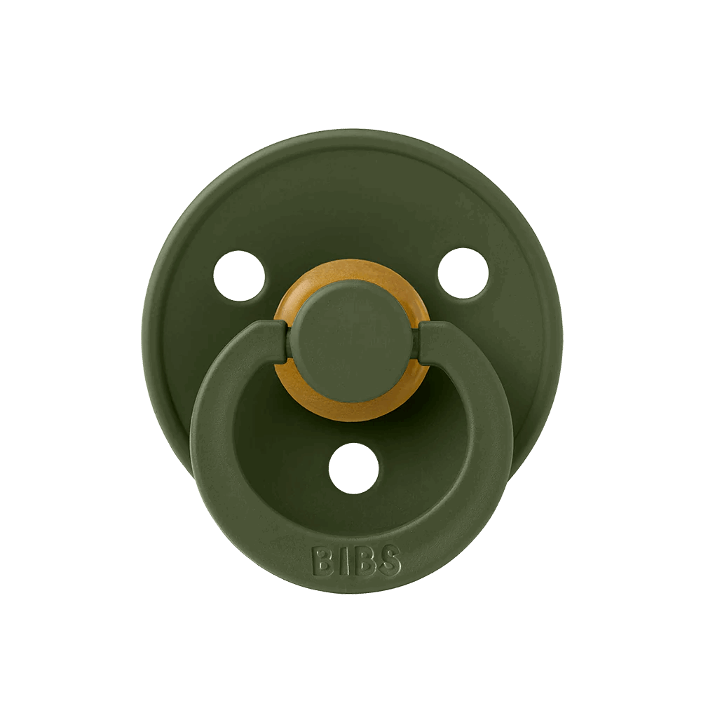 Hunter Green BIBS Colour Natural Rubber Latex Pacifiers (Size 1 & 2) by BIBS sold by Just Børn