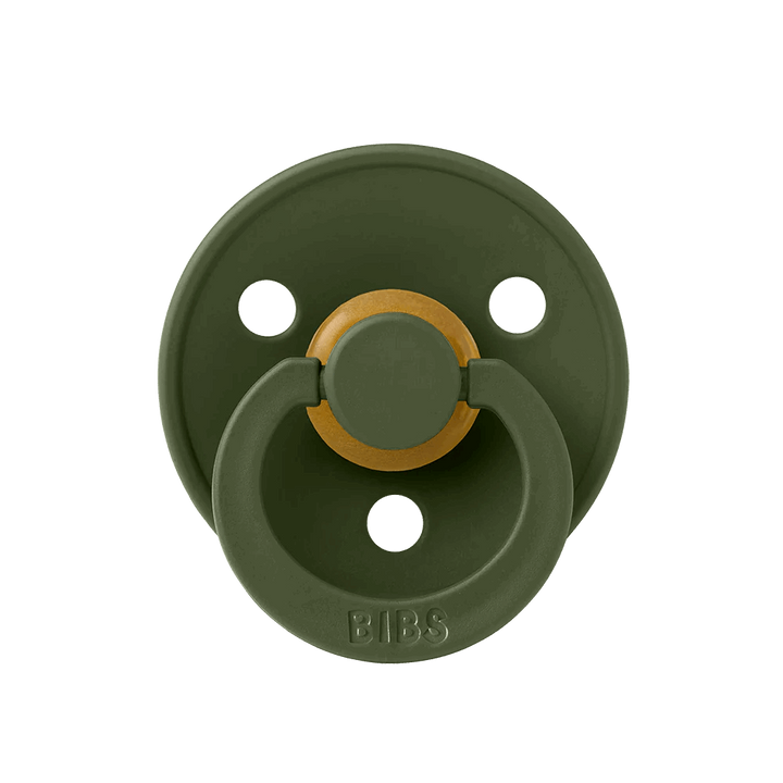 Hunter Green BIBS Colour Natural Rubber Latex Pacifiers (Size 1 & 2) by BIBS sold by Just Børn