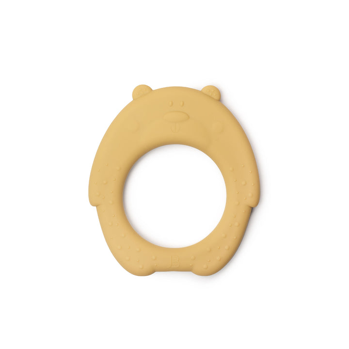 JBØRN Bear Teether Honey Gold No - Personalisable Baby Products Sold and Personalised by JustBørn