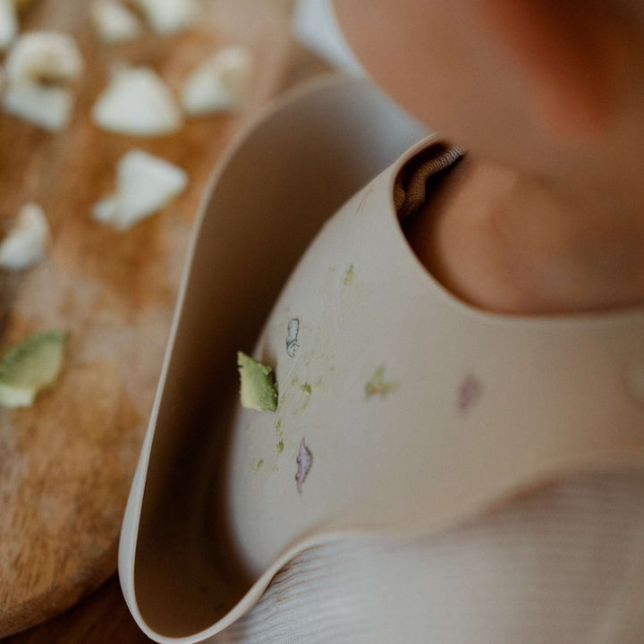 JBØRN Silicone Baby Feeding Bib - Personalisable Baby Products Sold and Personalised by JustBørn