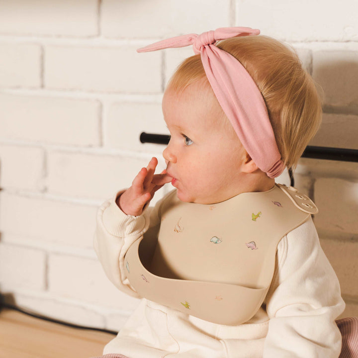 JBØRN Silicone Baby Feeding Bib - Personalisable Baby Products Sold and Personalised by JustBørn