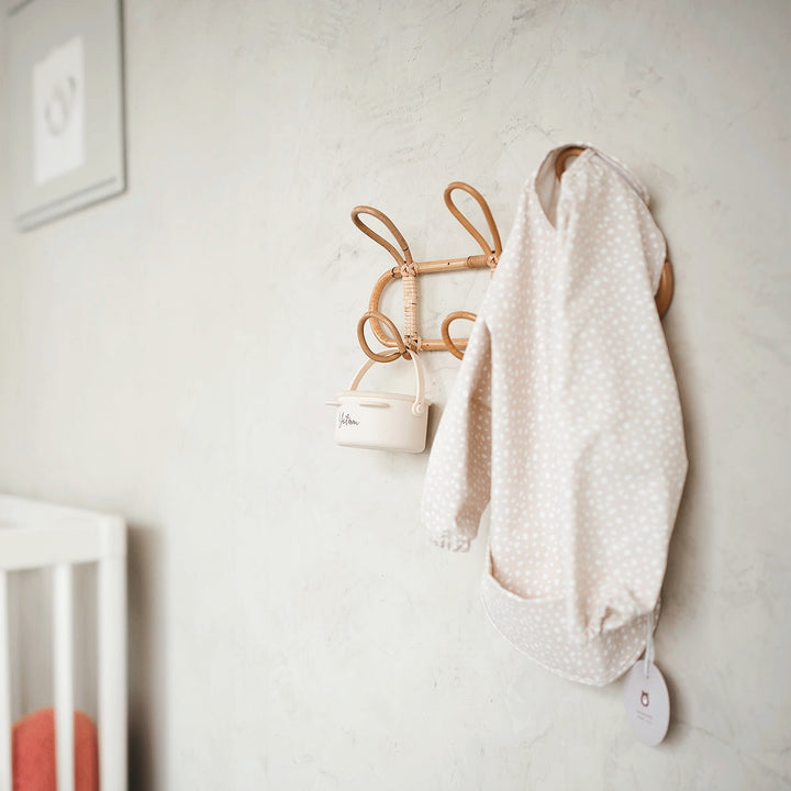JBØRN Long Sleeve Baby Feeding Bib with Personalised Travel Bag Confetti No - Personalisable Baby Products Sold and Personalised by JustBørn