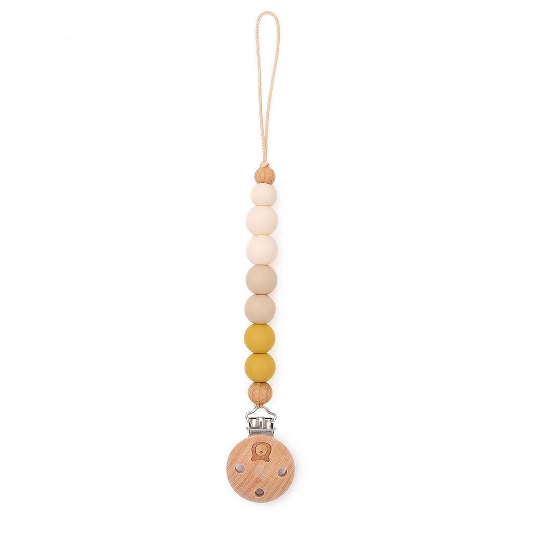 Chamomile JBØRN Colour Block Pacifier Clip by Just Børn sold by Just Børn