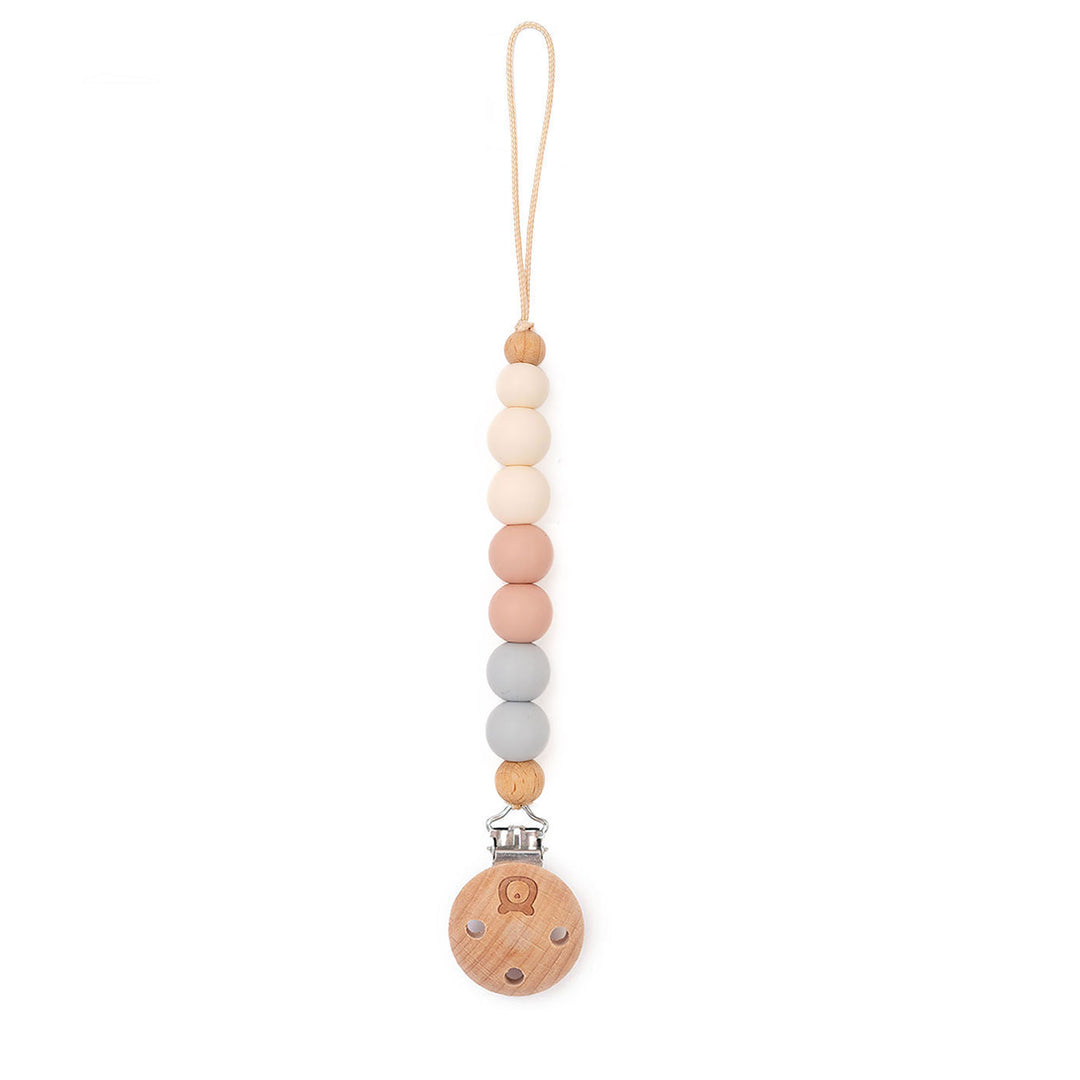 Cotton Candy JBØRN Colour Block Pacifier Clip by Just Børn sold by Just Børn