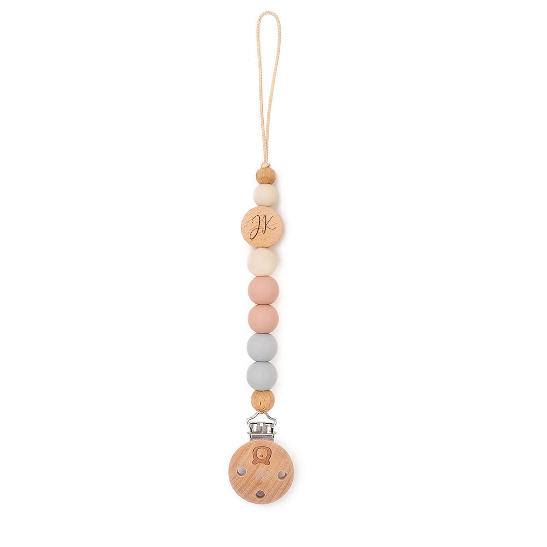 Cotton Candy JBØRN Colour Block Pacifier Clip by Just Børn sold by Just Børn