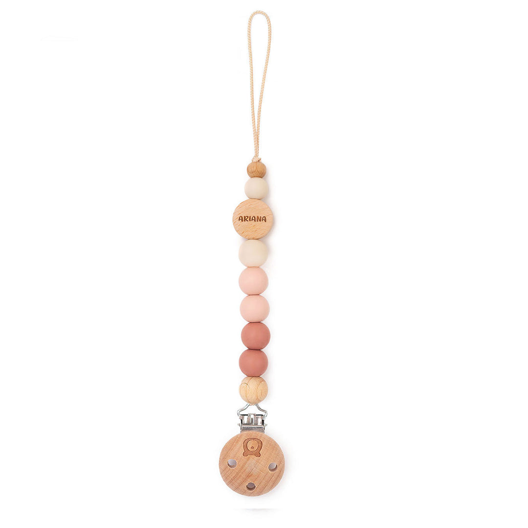 Woodchuck & Blush JBØRN Colour Block Pacifier Clip by Just Børn sold by Just Børn