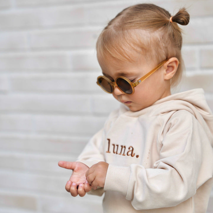 JBØRN Organic Cotton Baby Teddy Ears Hoodie & Joggers Set | Personalisable 0-3 months Cream No - Personalisable Baby Products Sold and Personalised by JustBørn