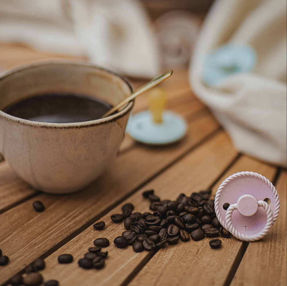 FRIGG Mini Mocha Natural Rubber Latex Pacifiers - Personalisable Baby Products Sold and Personalised by JustBørn