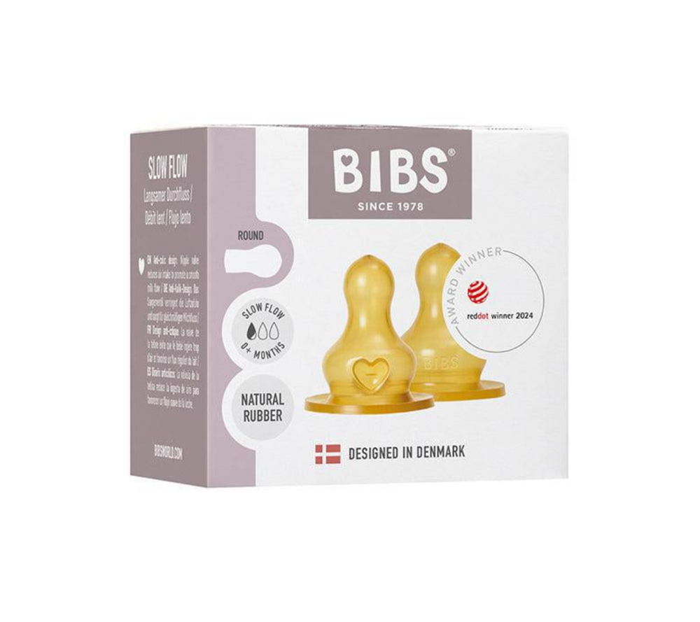 BIBS Bottle Nipple 2 Pack 2 Pack - Slow Flow - Personalisable Baby Products Sold and Personalised by JustBørn