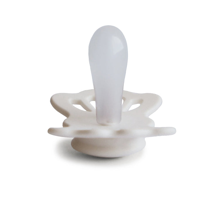 FRIGG Lucky Symmetrical Silicone Pacifiers | Personalised Cream Size 2 (6-18 Months) No - Personalisable Baby Products Sold and Personalised by JustBørn