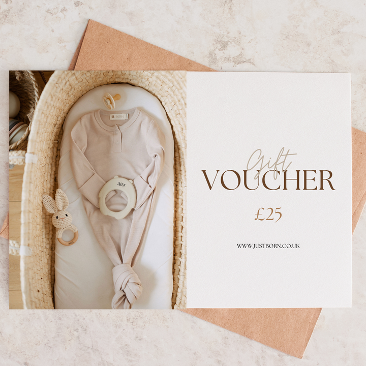 JBØRN Baby Products Gift Card £25.00 - Personalisable Baby Products Sold and Personalised by JustBørn