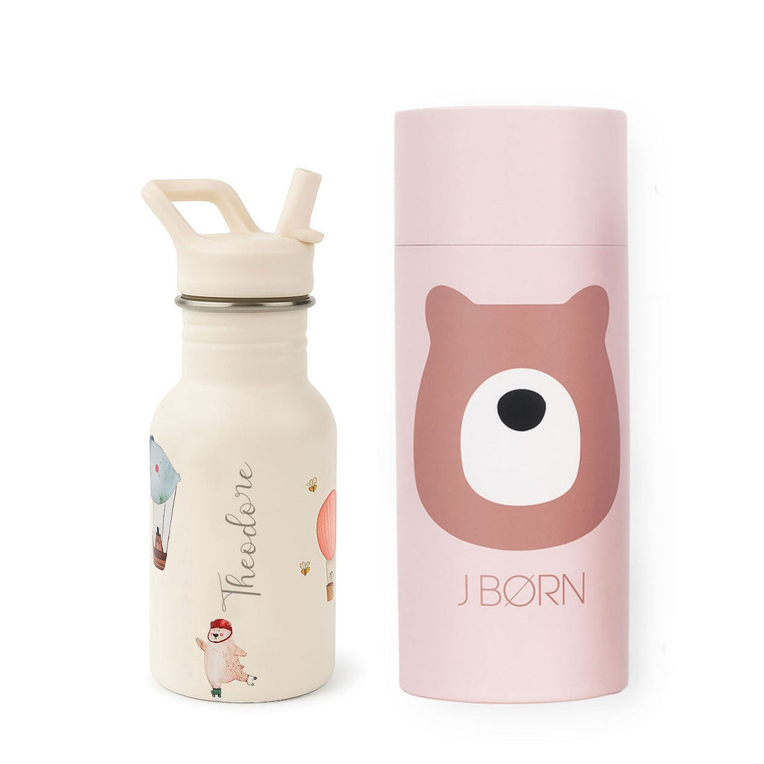 personalised children bottle with tube gift box by JUST BORN 