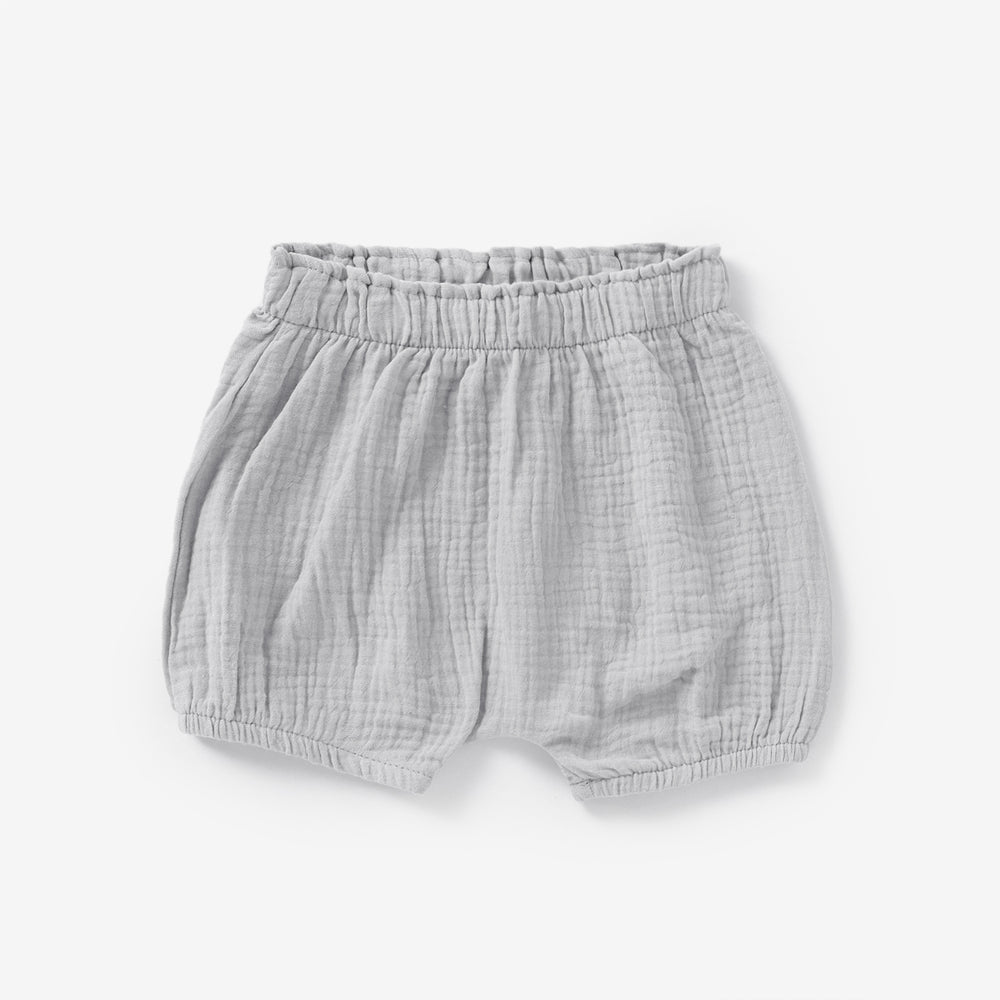 JBØRN Organic Cotton Muslin Baby Shorts Cloud - Personalisable Baby Products Sold and Personalised by JustBørn
