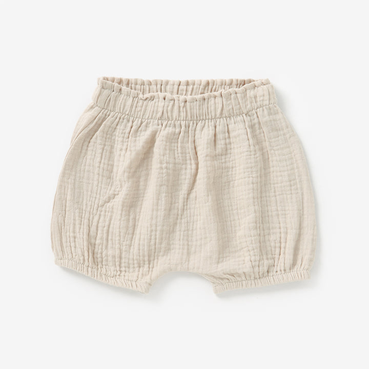 Vanilla JBørn - Organic Cotton Muslin Baby Shorts by Just Børn sold by Just Børn