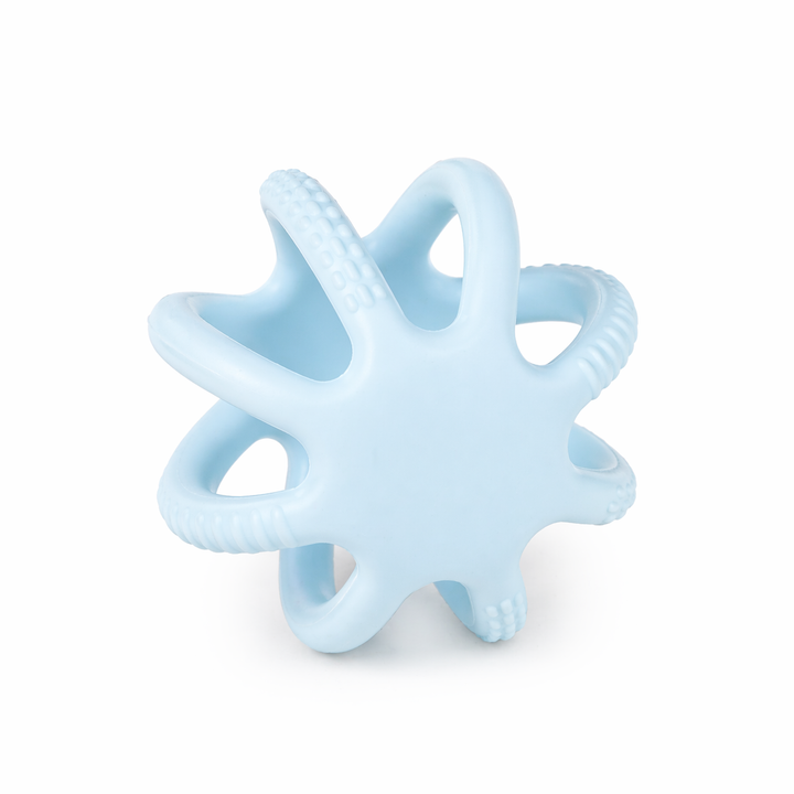 JBØRN Teething Ball Toy Ball Teether | Baby Blue - Personalisable Baby Products Sold and Personalised by JustBørn