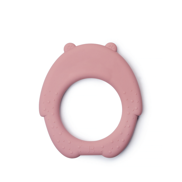 JBØRN Bear Teether Bear Teether | Dusty Rose - Personalisable Baby Products Sold and Personalised by JustBørn