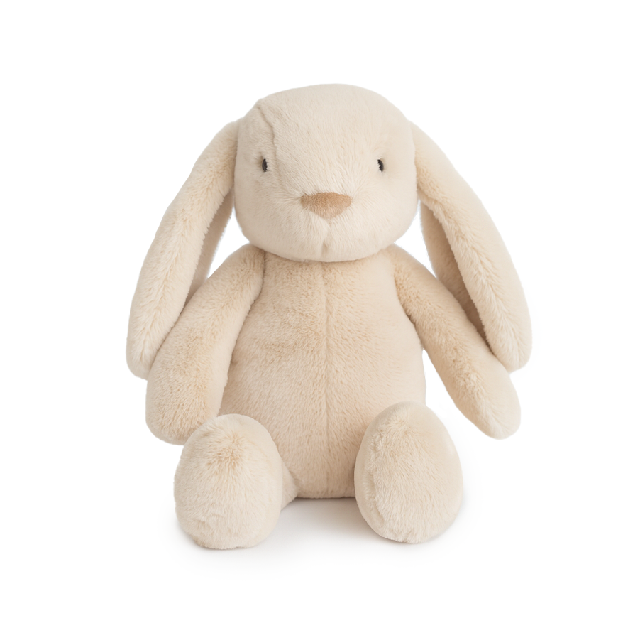 JBØRN Beige Bunny Soft Toy with Personalised Outfit Beige Cuddle Bunny (No Outfit) - Personalisable Baby Products Sold and Personalised by JustBørn