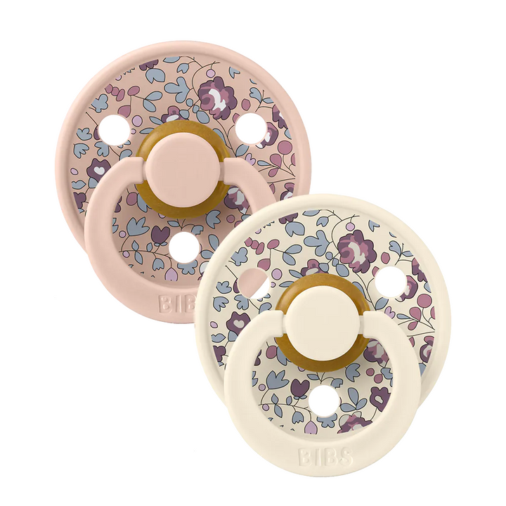 BIBS Colour Anatomical Natural Rubber Latex Pacifiers BIBS Anatomical 2 Pack | Eloise Blush Mix - Personalisable Baby Products Sold and Personalised by JustBørn