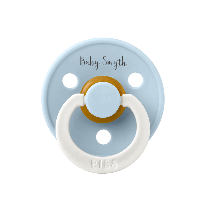 Baby Blue BIBS Colour Pacifier | Personalised by BIBS sold by Just Børn