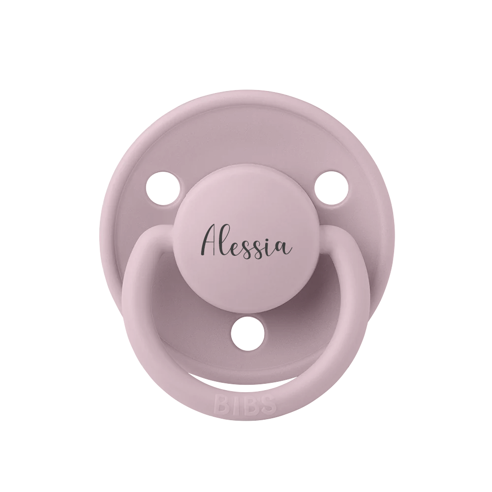 Dusky Lilac BIBS De Lux Natural Rubber Latex Pacifiers | Personalised by BIBS sold by Just Børn