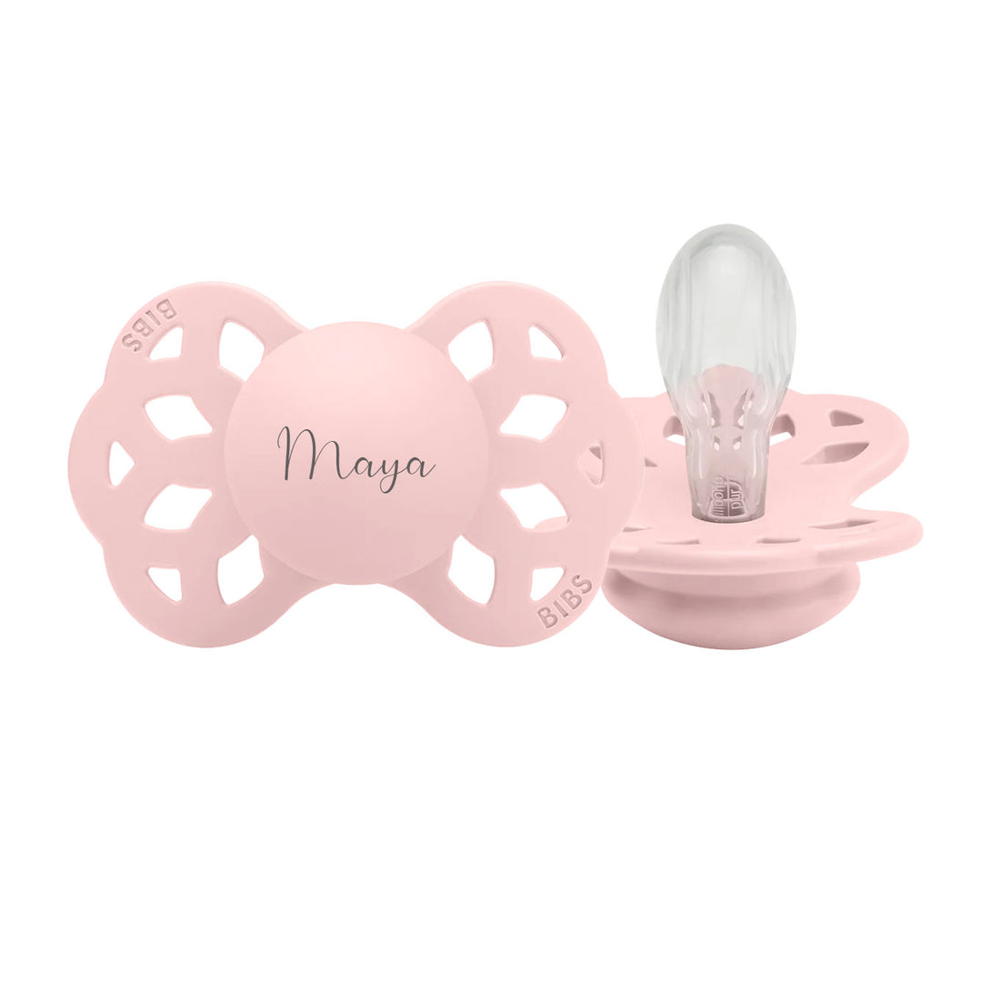Blossom BIBS Infinity Symmetrical Silicone Pacifiers | Personalisable by BIBS sold by Just Børn
