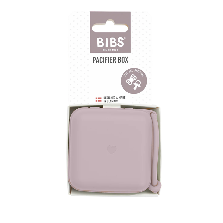 BIBS Pacifier Box Holder Dusky Lilac - Personalisable Baby Products Sold and Personalised by JustBørn