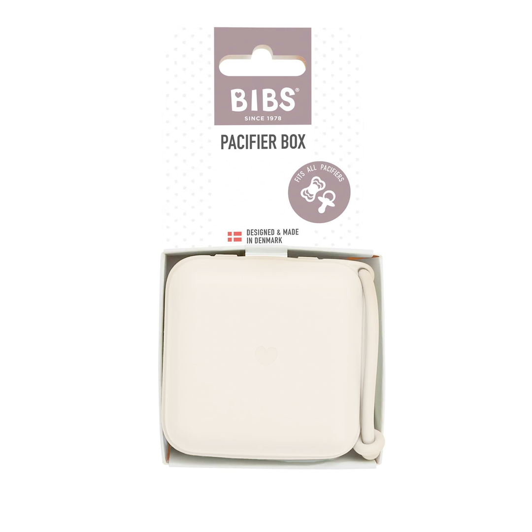 BIBS Pacifier Box Holder BIBS Box | Ivory - Personalisable Baby Products Sold and Personalised by JustBørn