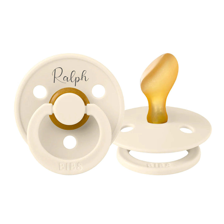 BIBS Colour Anatomical Natural Rubber Latex Pacifiers - Personalisable Baby Products Sold and Personalised by JustBørn