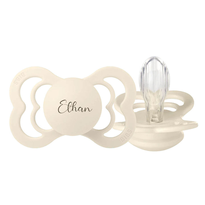 BIBS Supreme Symmetrical Silicone Pacifiers - Personalisable Baby Products Sold and Personalised by JustBørn