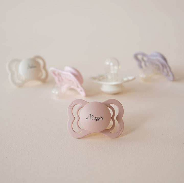 BIBS Supreme Symmetrical Silicone Pacifiers - Personalisable Baby Products Sold and Personalised by JustBørn