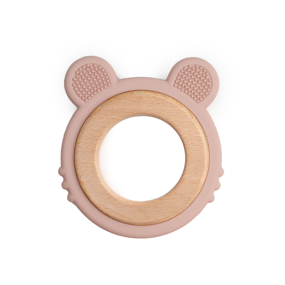 JBØRN Lion Teether Blush - Personalisable Baby Products Sold and Personalised by JustBørn