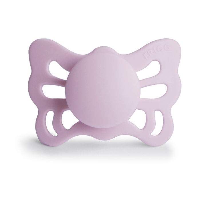 FRIGG Butterfly Anatomical Silicone Pacifiers | Personalised Butterfly Soft Lilac Size 1 (0-6 Months) - Personalisable Baby Products Sold and Personalised by JustBørn
