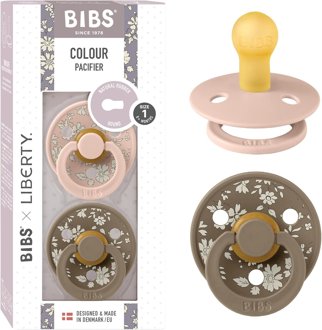 BIBS x LIBERTY Colour Latex Pacifiers - 2 Pack - Personalisable Baby Products Sold and Personalised by JustBørn