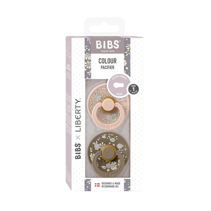 BIBS x LIBERTY Colour Latex Pacifiers - 2 Pack - Personalisable Baby Products Sold and Personalised by JustBørn