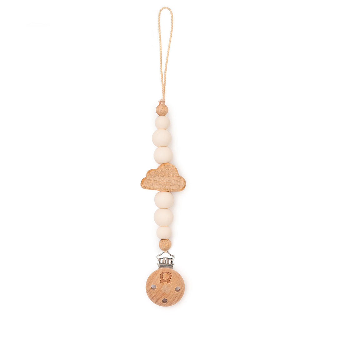 Ivory JBØRN CLOUD Pacifier Clip | Personalisable by Just Børn sold by Just Børn