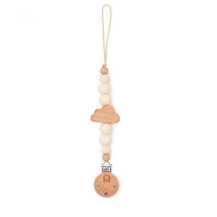 JBØRN Cloud Pacifier Clip Ivory No - Personalisable Baby Products Sold and Personalised by JustBørn