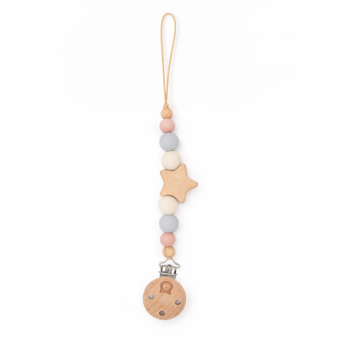 JBØRN Star Pacifier Clip - Personalisable Baby Products Sold and Personalised by JustBørn
