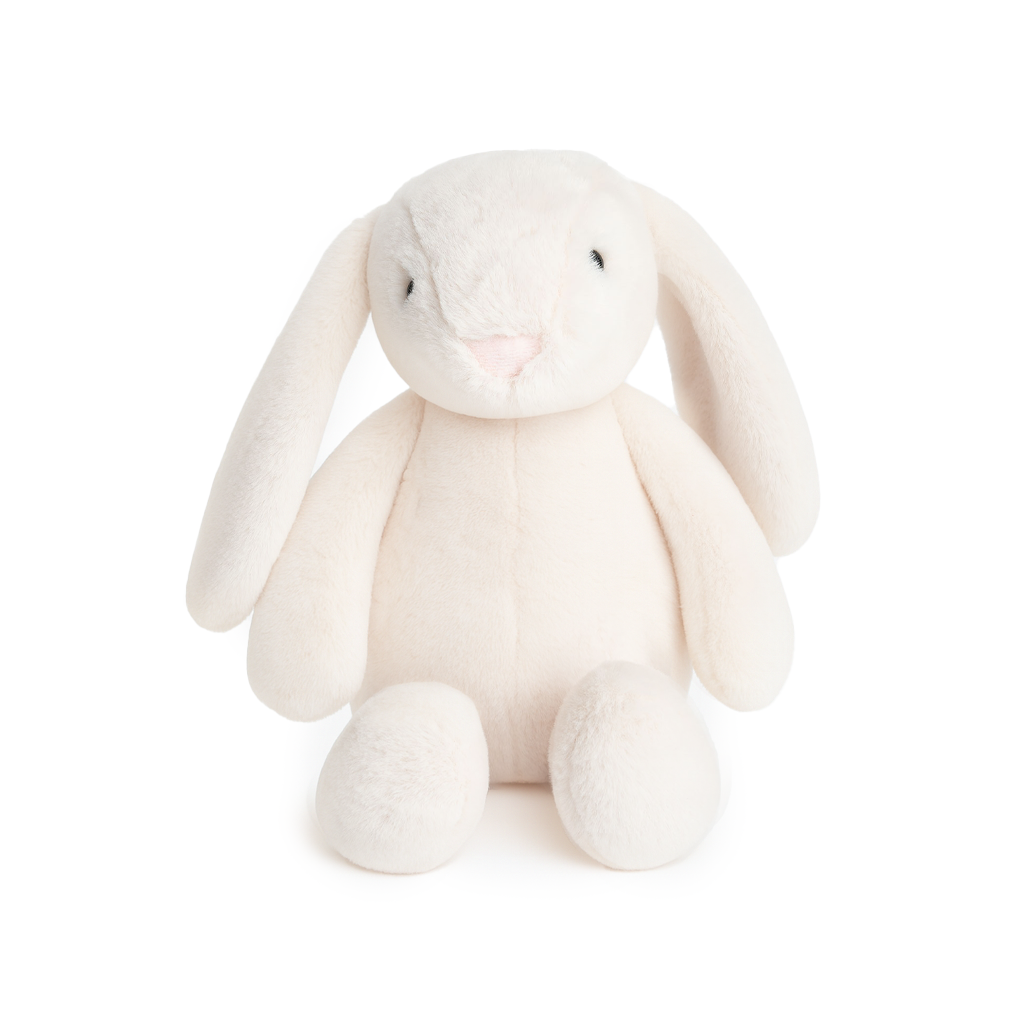 JBØRN Cream Bunny Soft Toy with Personalised Outfit - Personalisable Baby Products Sold and Personalised by JustBørn