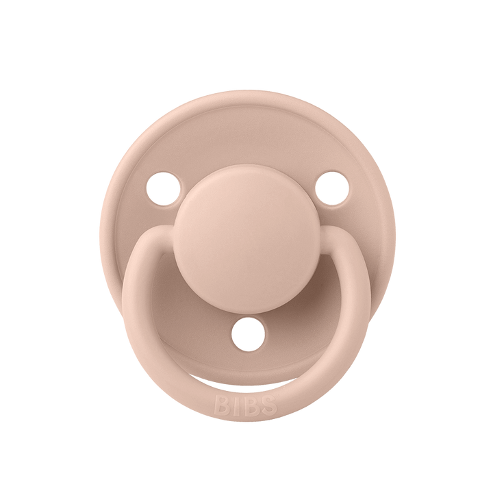BIBS De Lux Natural Rubber Latex Pacifiers De Lux Blush - Personalisable Baby Products Sold and Personalised by JustBørn