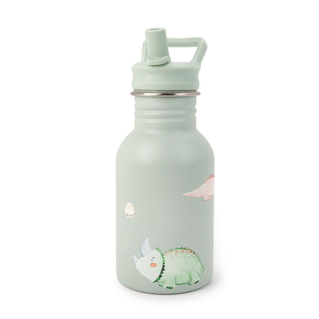 JBØRN Personalised Stainless Steel Kids Water Bottle Dinosaurs - Personalisable Baby Products Sold and Personalised by JustBørn