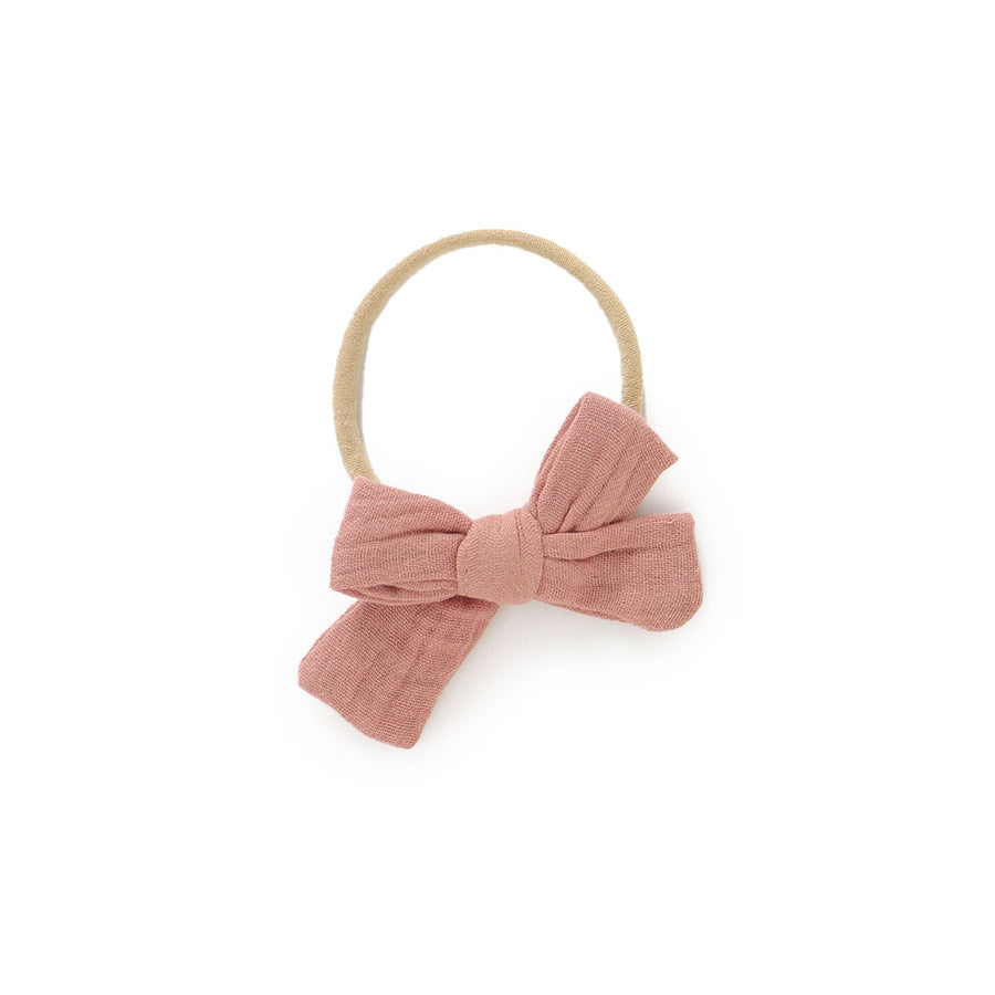 Vanilla JBØRN Muslin Baby Bow Headband by Just Børn sold by Just Børn