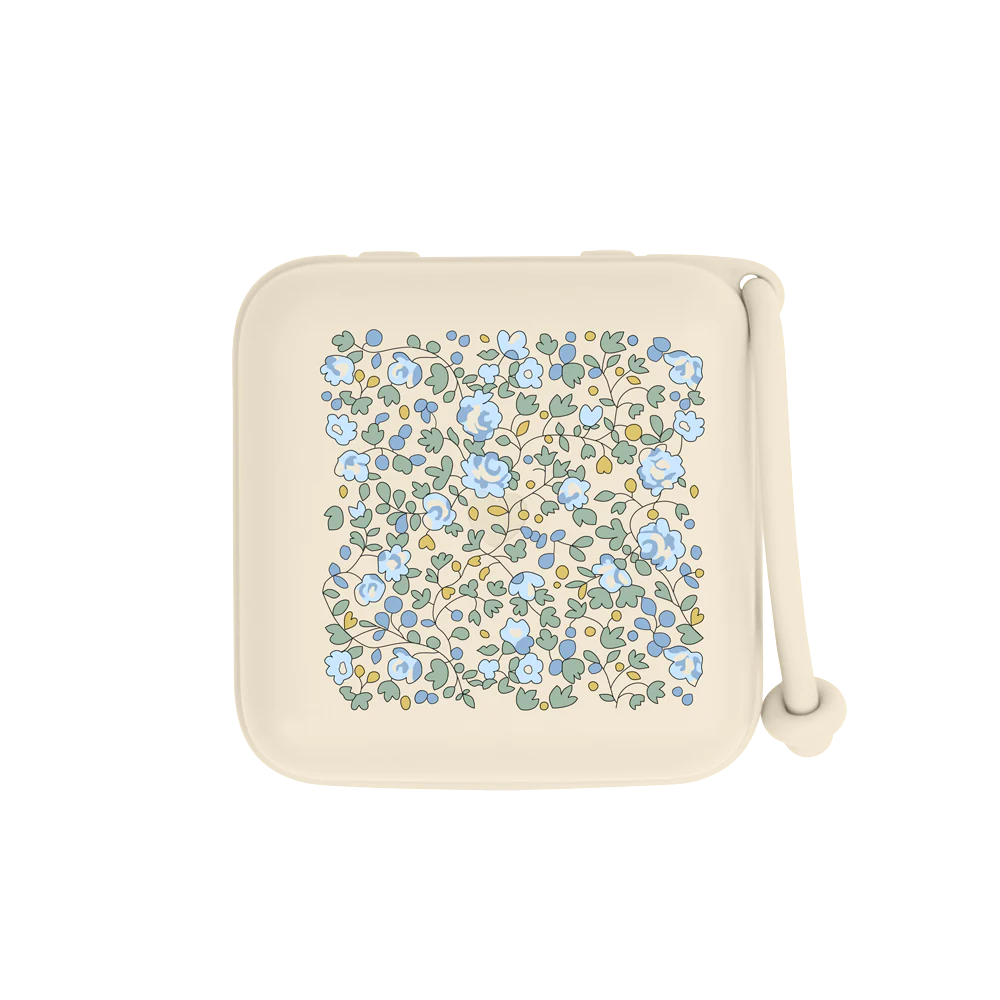 BIBS x LIBERTY Pacifier Box Holder Eloise Ivory Box - Personalisable Baby Products Sold and Personalised by JustBørn