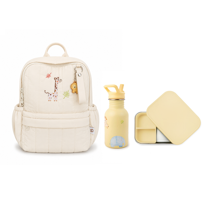 JBØRN Little Explorer Set | Backpack, Water Bottle & Lunch Box