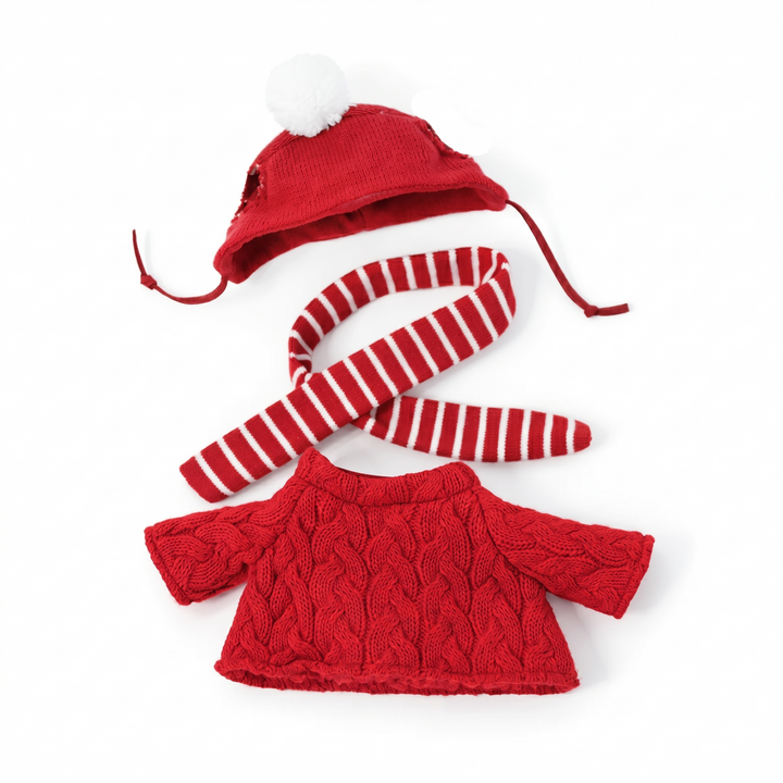 JBØRN Personalised Soft Toy Outfit Festive Soft Toy Outfit - Personalisable Baby Products Sold and Personalised by JustBørn