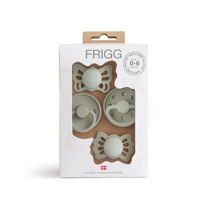 FRIGG Baby's First Pacifier Pack Moonlight Sailing - Sage No - Personalisable Baby Products Sold and Personalised by JustBørn