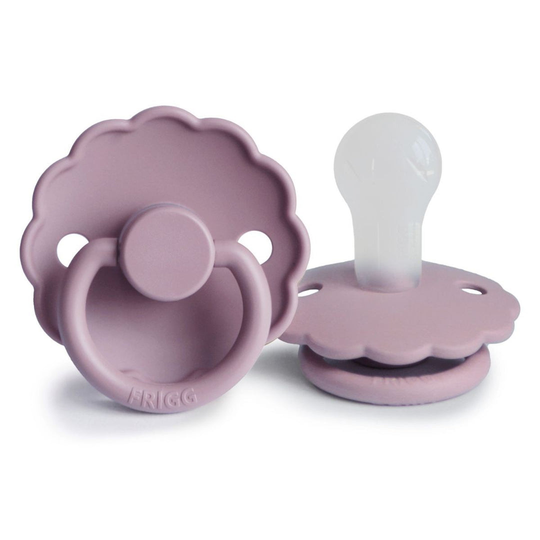 FRIGG Daisy Silicone Pacifiers Heather - Personalisable Baby Products Sold and Personalised by JustBørn