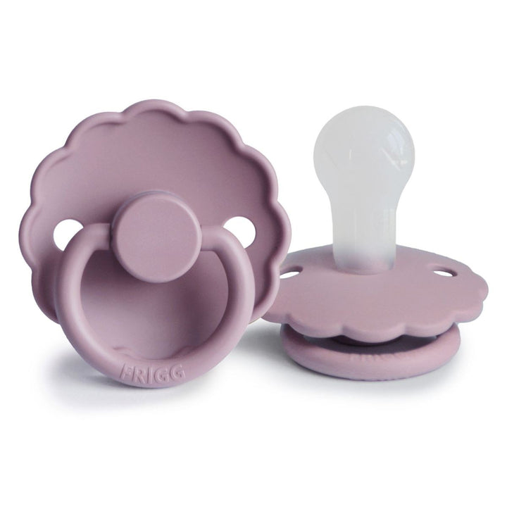 FRIGG Daisy Silicone Pacifiers Heather - Personalisable Baby Products Sold and Personalised by JustBørn