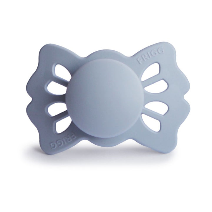 FRIGG Lucky Symmetrical Silicone Pacifiers | Personalised Powder Blue Size 1 (0-6 Months) - Personalisable Baby Products Sold and Personalised by JustBørn